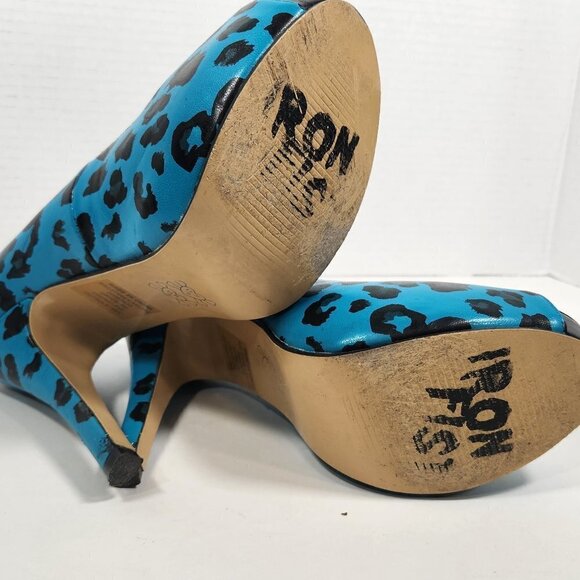 Iron Fist Leopard Cheetah Print Pumps Size 6 - Picture 4 of 6